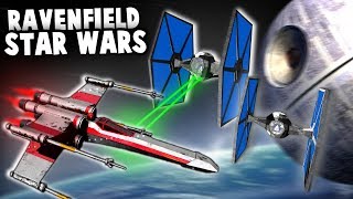 XWING vs TIE FIGHTERS in Ravenfield DeathStar Star Wars Map Ravenfield New Update Gameplay [upl. by Rus]