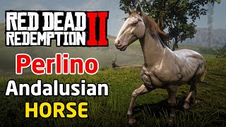 Red Dead Redemption 2  How To Get Perlino Andalusian Horse [upl. by Atteuqnas957]