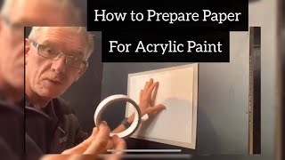 How to use paper for acrylic Painting  Painting Basics [upl. by Ahtanoj]