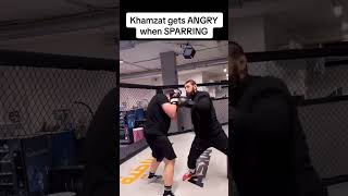 Khamzat Chimaev Loses His Cool in Sparring 😳🔥 UFC KhamzatChimaev [upl. by Ranee]