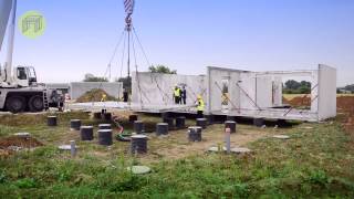 Les constructions modulaires en béton préfabriqué [upl. by Eelyek519]