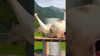 shortvideofood Ostrich Roast Ostrich Cuisine do it yourself food shotrs [upl. by Brody]