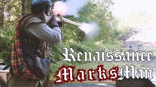 Matchlock fired by a Renaissance Scottish Musketeer reenactment [upl. by Martinson]