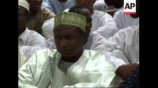 Obasanjo nominee Yaradua at Friday prayers [upl. by Ingar]