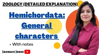 General characteristics of Hemichordata Notes Bsc 2nd year [upl. by Oicam]