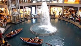 Sampan Ride and Waterfall at Marina Bay Sands The Shoppes [upl. by Gant]