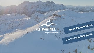 Drohnenflug Skigebiet Steinplatte  Reit im Winkl im Winter  reitimwinkl [upl. by Niwrad]