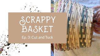 DIY Basket Weaving Make a Beautiful Basket from Reed Scraps  Scrappy Baskets Ep 3  Cut and Tuck [upl. by Golub362]