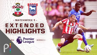 Southampton v Ipswich Town  PREMIER LEAGUE HIGHLIGHTS  9212024  NBC Sports [upl. by Usanis512]