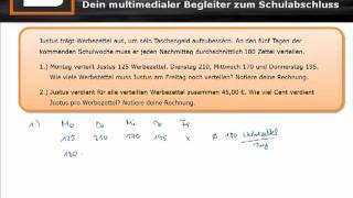 Zentrale Abschlussprüfung Mathe ZP 10 NRW Hauptschule 2009 11a [upl. by Silin709]