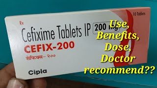 Cefix 200Mg Tablets  Cefixime Tablets  Cefix 200 Tablets Uses Benefits Dosage review in Hindi [upl. by Rj]