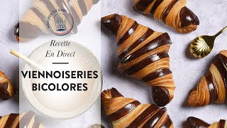 Recette en Direct  Les Viennoiseries Bicolores au Cacao de Chef Philippe [upl. by Ehcsrop635]