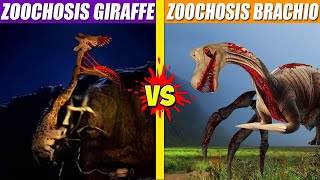 Zoochosis Giraffe vs Zoochosis Brachiosaurus  SPORE [upl. by Anisah]