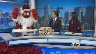 Gritty Makes SNL Debut After Tree Lighting Celebration In Philadelphia [upl. by Schaab]