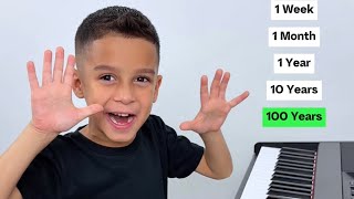 1 Second Vs 100 Years Of Piano 🎹💀  6 Year Old Jelijah Diaz [upl. by Lynde]