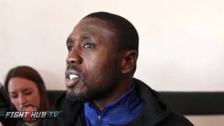 Andre Berto on Ortiz face off quotHe wasnt sure he wanted to be therequot [upl. by Hemetaf]