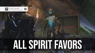 Unfinished Business Trophy All Spirit Favors  God of War 2018 [upl. by Durrett14]