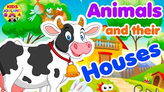 Animals And Their Homes  Animals Home  Home Of Animals  Animal Shelter For Kids [upl. by Luisa]