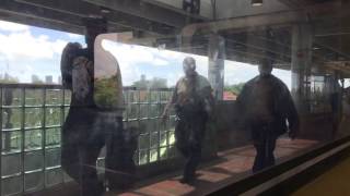 A trip on Miamis metro rail and people moverengineers view around downtown and back [upl. by Igenia]