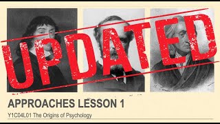 ALevel Psychology AQA Approaches The Origins of Psychology [upl. by Gish]