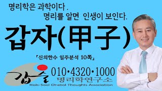 갑자甲子일주신의한수 일주분석10쪽안태옥박사 갑술명리학연구소 갑술만세력 갑술작명연구소 한국재능연구소 심리학 철학 인문사회학 결혼날짜 예쁜이름 이름짓기 [upl. by Assirrec921]