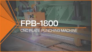 CNC Plate Punching Machine  FPB1800 Powering Through Plate [upl. by Emearg552]