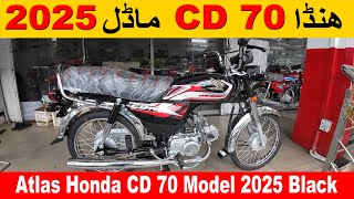 Atlas Honda CD 70 Black Model 2025 [upl. by Ode993]