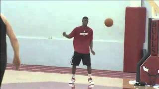 Brian Scalabrine and Jimmy Butler Dunk Contest after Practice [upl. by Anidan]