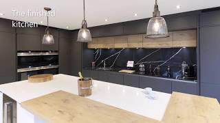 Case Study Silestone Eternal Marquina amp White Quartz fitted in Leicestershire [upl. by Eittod]