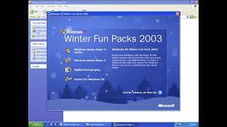 Windows XP Winter Fun Pack 2003 Demonstration [upl. by Fayth]