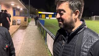 ASSISTANT MANAGER CLERKY SPOKE TO CARLTON TOWN TV AFTER THE 30 WIN OVER BRIGHOUSE AT STOKE LANE [upl. by Adelia]