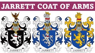 Jarrett Coat of Arms amp Family Crest  Symbols Bearers History [upl. by Marylinda]