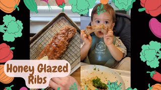 Making Honey Glazed Ribs for my 2 year old son [upl. by Dagney479]