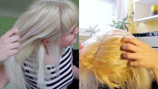 White Hair Tutorial Wella T18 Toner [upl. by Anowahs]