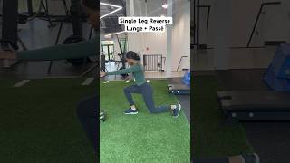 Single Leg Reverse Lunge  Passé corestrength dancefitness rehemafitness [upl. by Ahsasal727]