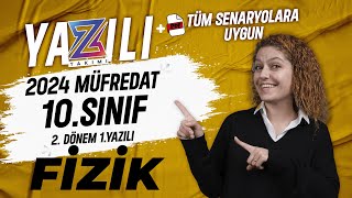 10SINIF FİZİK 2DÖNEM 1YAZILI Hazırlık  20232024 Güncel Yazılı Formatı📂PDF [upl. by Lamok]