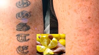 Perfect Ways To Use Salt And Lemon TO Remove Your Permanent Tattoo That are Super Effective [upl. by Airenahs]