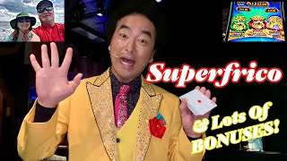 CRAZY Superfrico amp Slot BONUSES slots casino gambling [upl. by Dom]