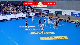 Florbal MB vs Nokian KrP  Champions Cup SemiFinal HIGHLIGHTS [upl. by Haslam]