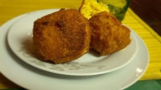 ארנציני Arancini Di Riso כדורי ריזוטו במילוי מוצרלה [upl. by Arv]