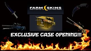 FarmSkinscom Exclusive Case Opening HUGE PROFIT [upl. by Ynnavoig620]