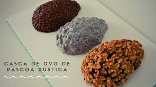 CURSO DE PÁSCOA  CASCA DE OVO DE PÁSCOA RUSTICA [upl. by Aicsila]