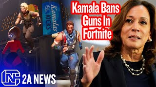 Kamala Bans Guns In Popular Shooting Game Fortnite [upl. by Hines]