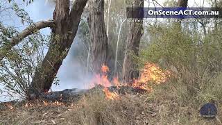 Fire crews work to contain 100Ha bushfire burning northwest of Braidwood [upl. by Swope]