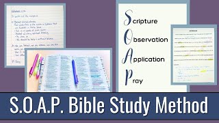 BIBLE BASICS Using the SOAP Bible Study Method  Amanda Brown [upl. by Leese]