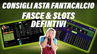 ASTA FANTACALCIO FASCE amp SLOTS DEFINITIVI [upl. by Tsui]