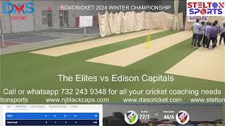 Stelton Sports Indoor Boxcricket 2024 league The Elites vs Edison Capitals [upl. by Wheaton]