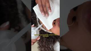 How To Wash A Clients Lash Extensions lashapplication [upl. by Alvin]