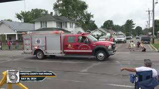 Fayette County Free Fair Parade  July 28 2024 [upl. by Wheaton]