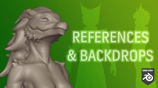 How to Set Up References amp Backdrops  Blender Tutorial [upl. by Helbona350]